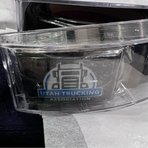 Nexbelt Men’s Black textured Belt adjustable, no holes Utah Trucking Association - Picture 6 of 10